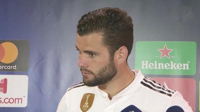 Nacho Fernández, en zona mixta