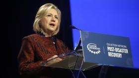 Hillary Clinton durante un acto en Puerto Rico.