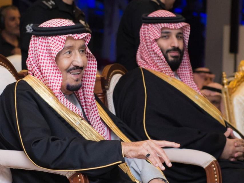 El rey saudí y el príncipe heredero.