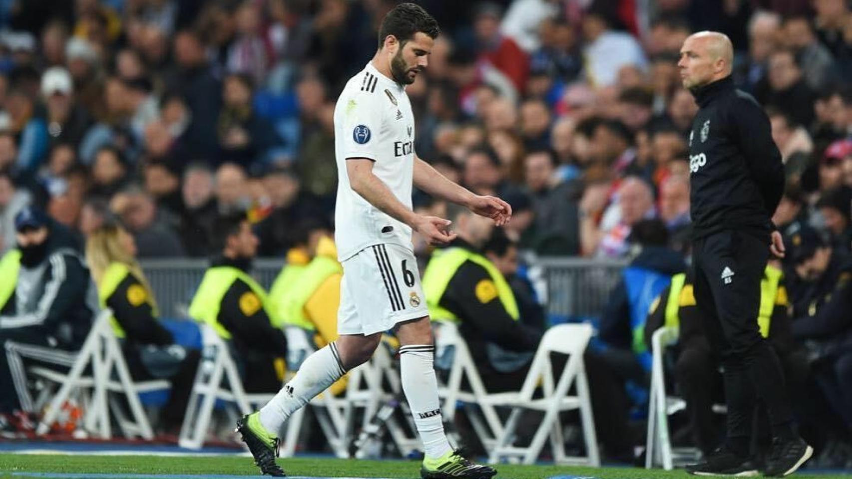 Nacho, durante un partido del Real Madrid en la Champions League. Foto: Instagram (@nachofdez90)