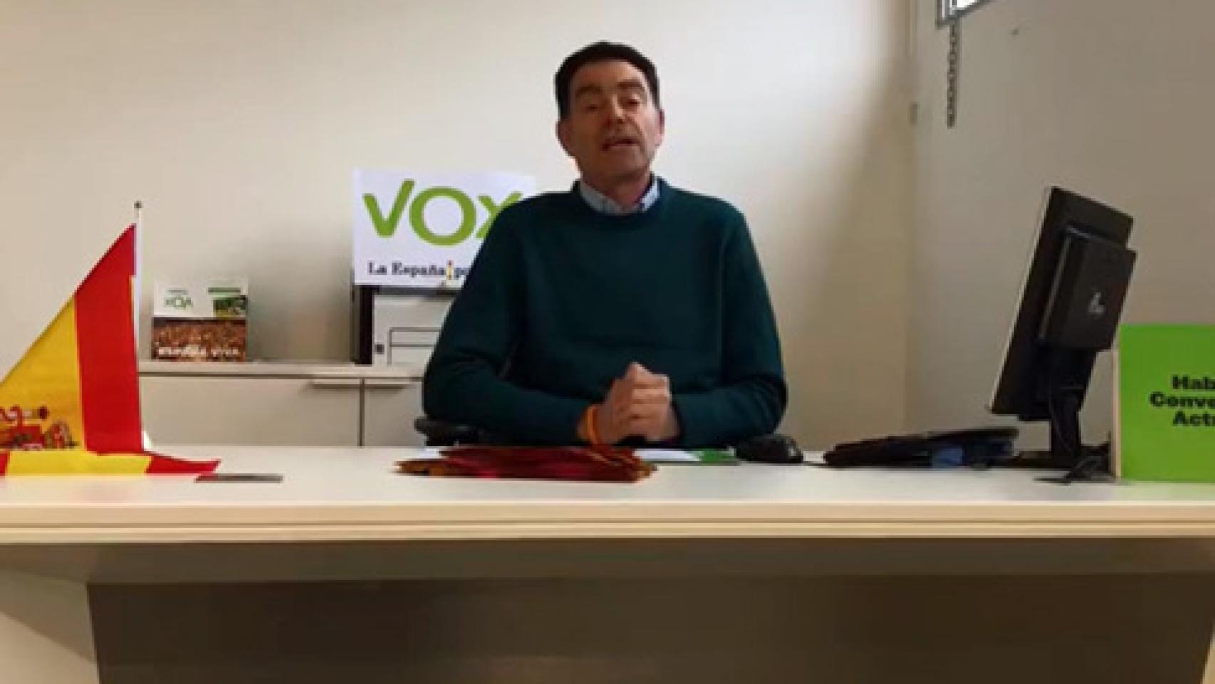 El presidente de Vox en Lleida, Antonio Ortiz.