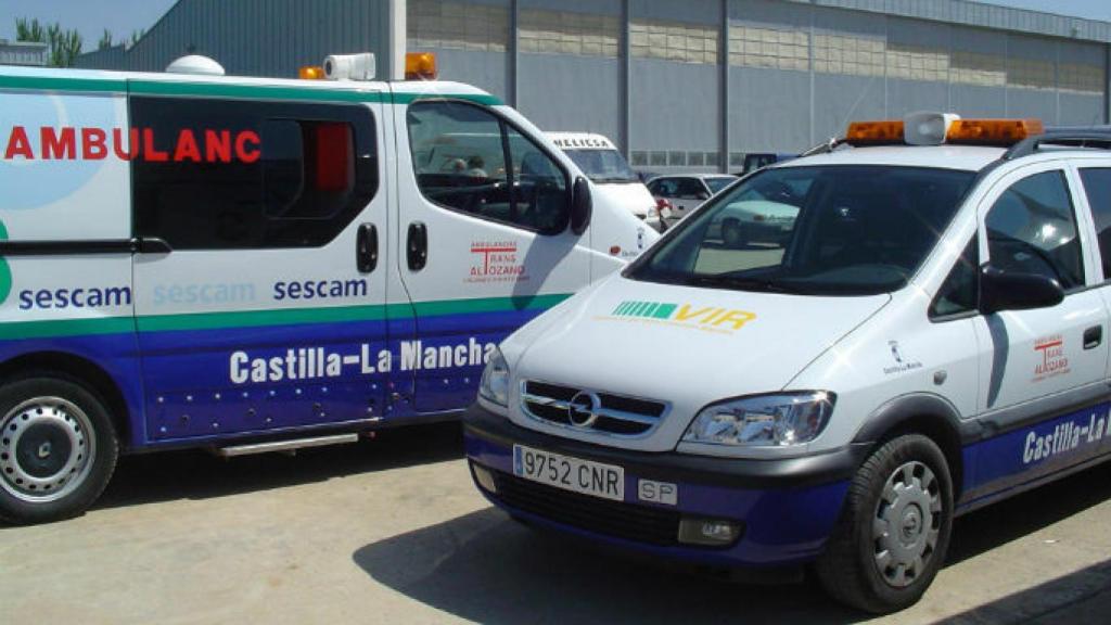 Ambulancias del servicio de Urgencias de Castilla La Mancha.