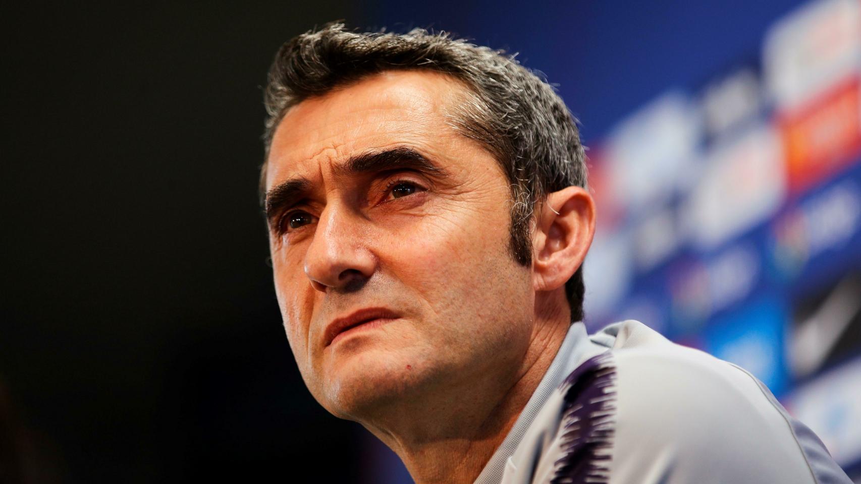 Ernesto Valverde, en rueda de prensa