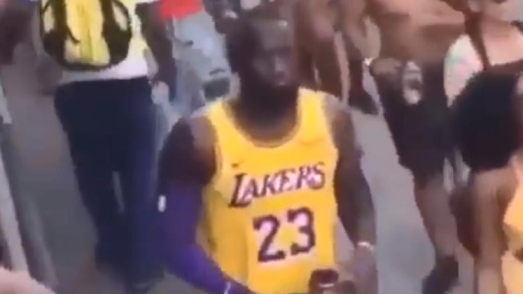 LeBron James, en el carnaval