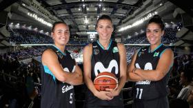 Las jugadoras del Estudiantes promocionan el partido más importante. Foto: Twitter. (@ClubEstudiantes)