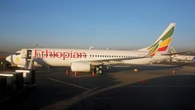 Un Boieng 737 de Ethiopian Airlines.