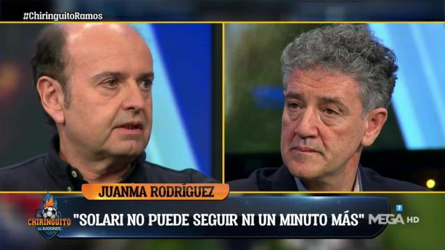 Juanma Rodríguez en El Chiringuito. Foto: Twitter (@elchiringuitotv)