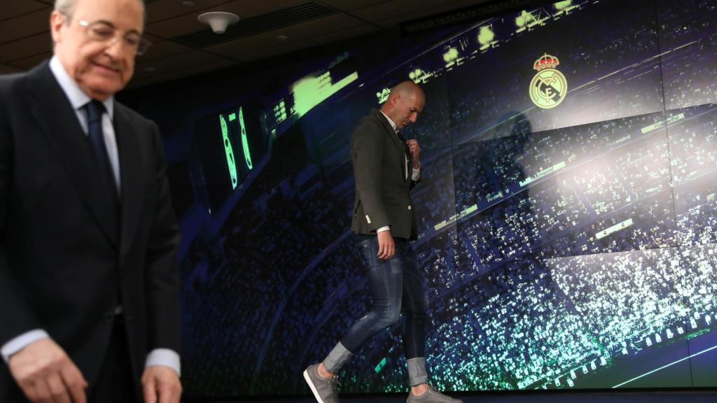 El look de Zidane en rueda de prensa