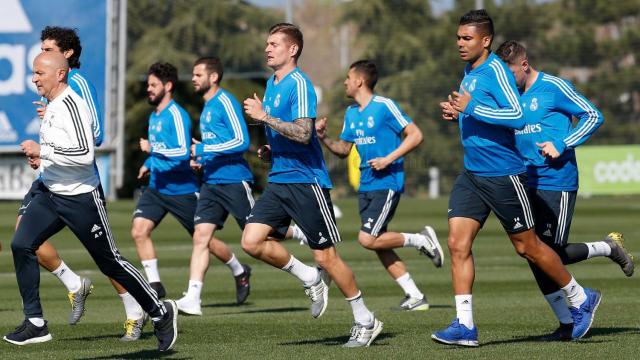 El Real Madrid se entrena en Valdebebas