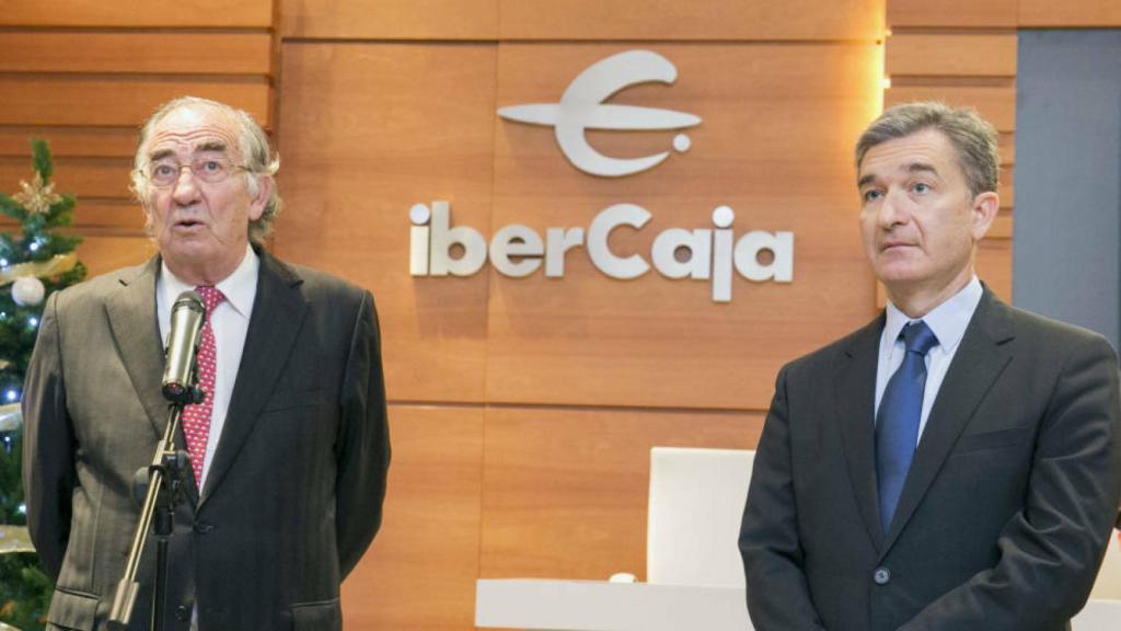 Amado Franco, presidente de la Fundación Ibercaja, y Victor Iglesias, CEO de la entidad.