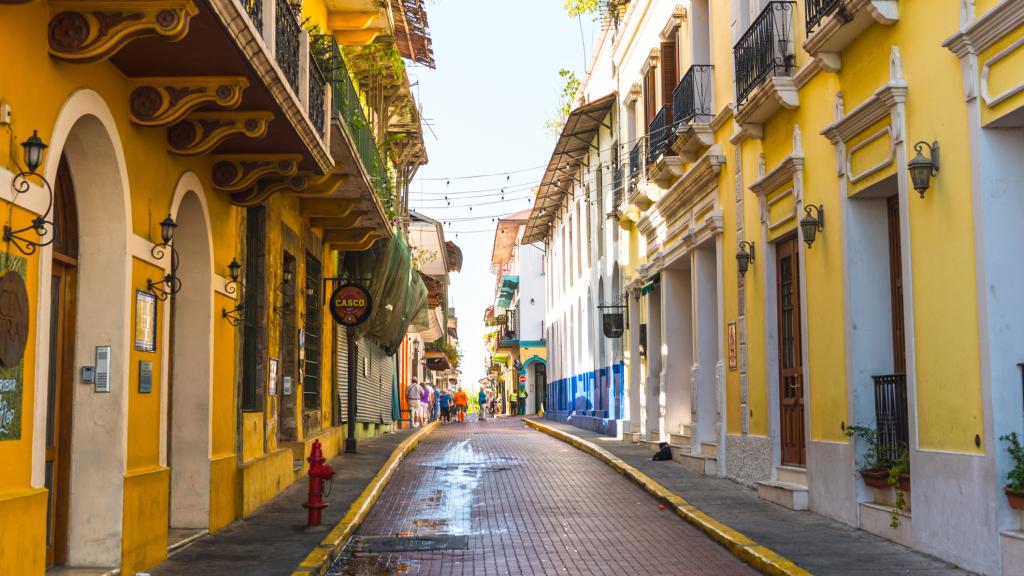 Calle del casco viejo de la Ciudad de Panamá.