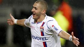 Benzema, durante su etapa en el Lyon