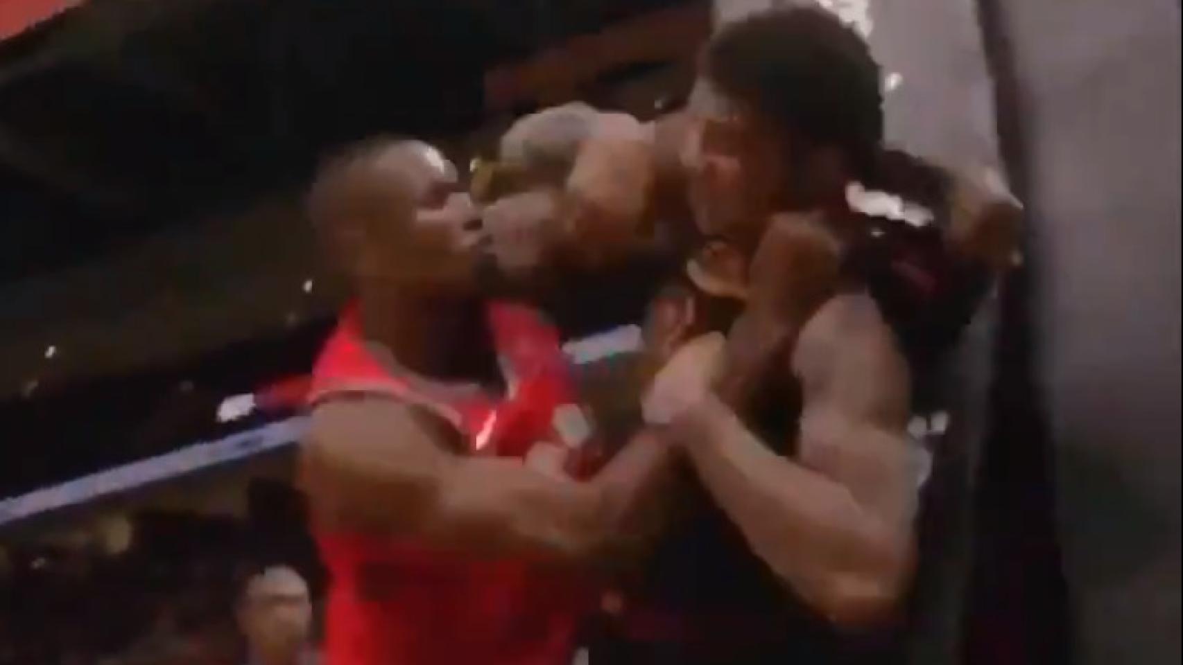 Ibaka se pelea con Marquesse Chriss