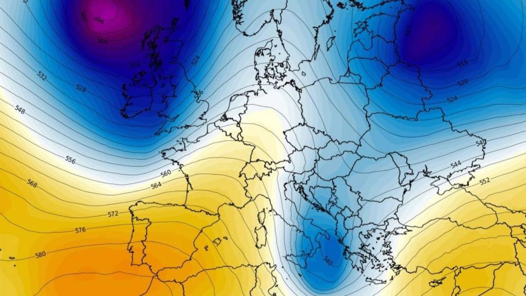 La borrasca Gareth, situada frente a las costas de Islandia y las Islas Británicas. Severe-weather.eu