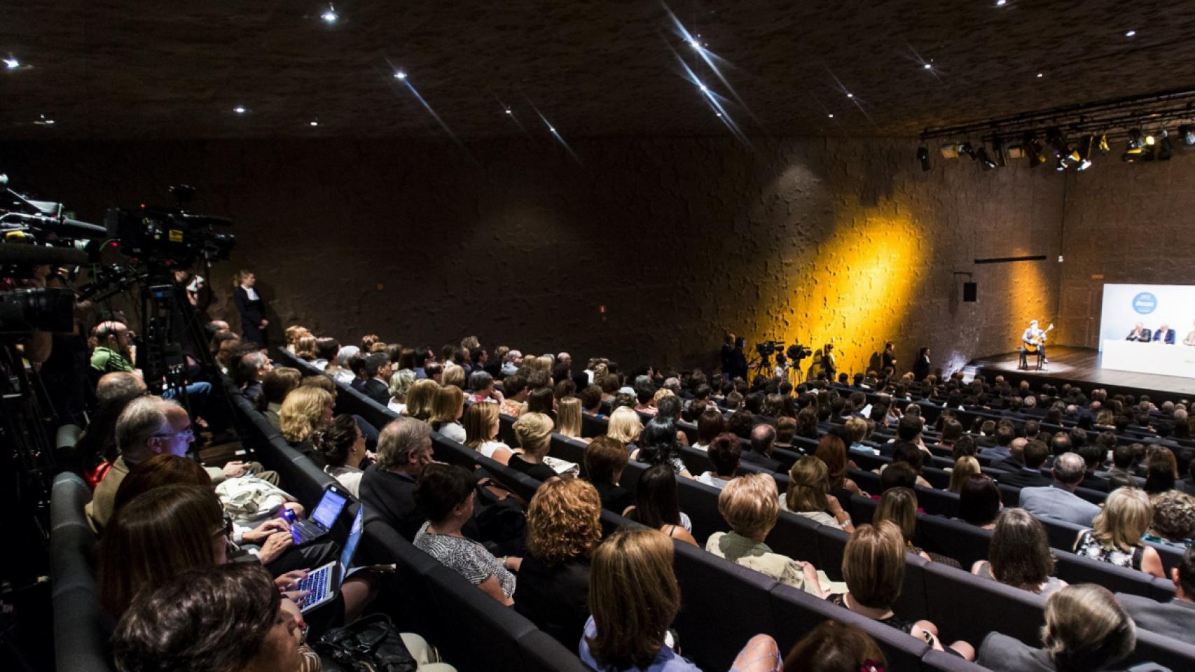 Auditorio del CaixaForum Madrid que albergará el evento #Somosmujerestech Big Ideas 2019.