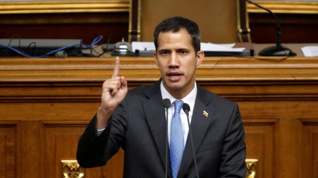 Juan Guaidó en la Asamblea National de Caracas.