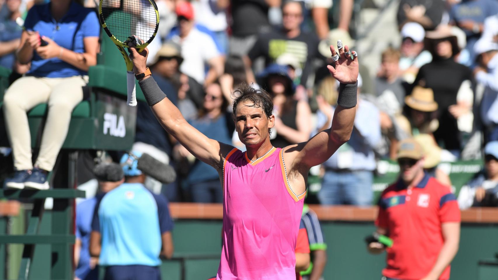 Nadal, tras su victoria en Indian Wells.