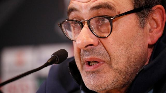 Sarri, entrenador del Chelsea en rueda de prensa