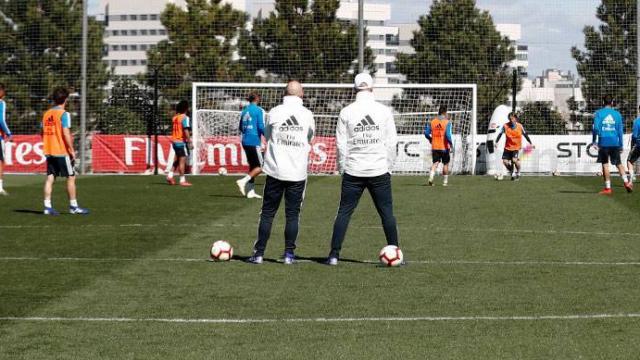 Así fue el primer entrenamiento del Real Madrid tras el regreso de Zidane