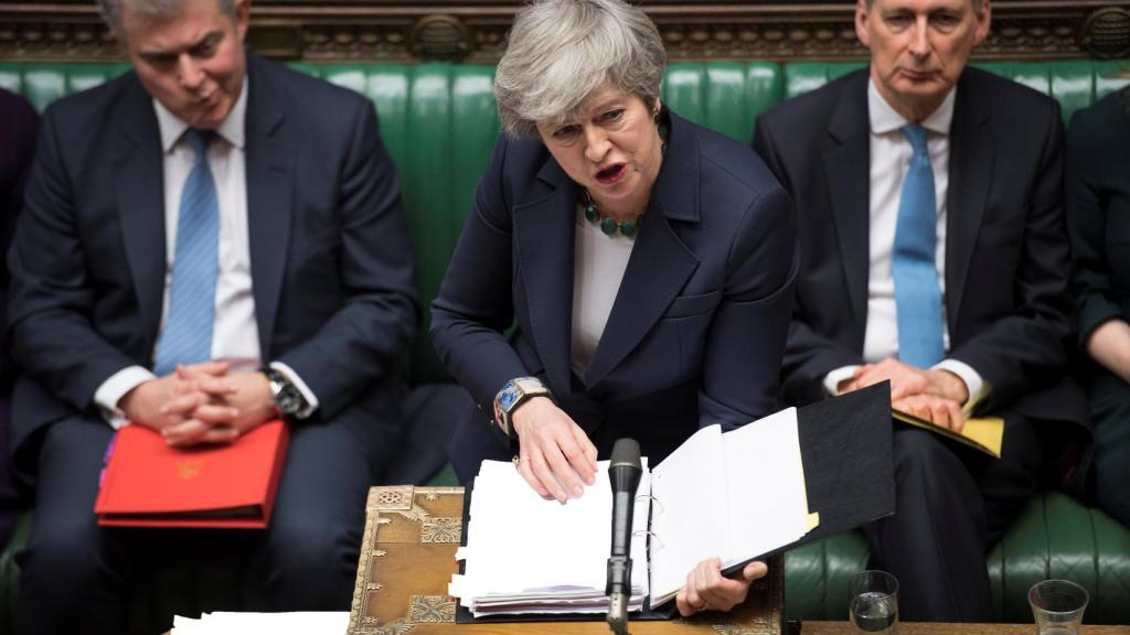 May, este miércoles durante su intervención en el Parlamento británico