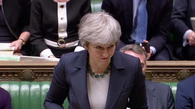 May, en el Parlamento británico