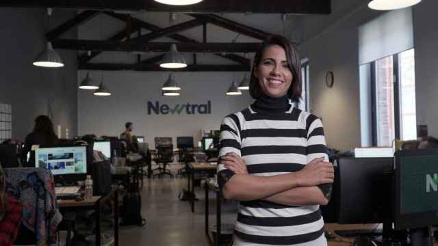 Ana Pastor, en la sede de Newtral, la productora de la que es fundadora.