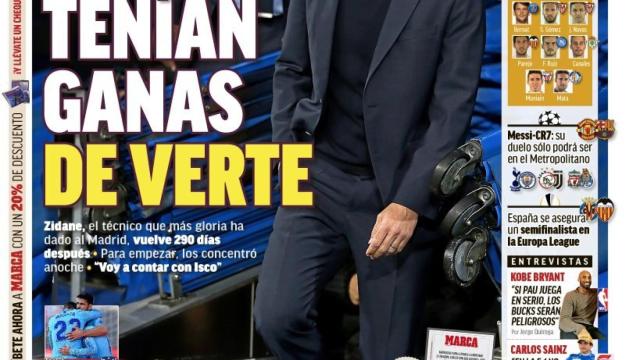 La portada del diario MARCA (16/03/2019)