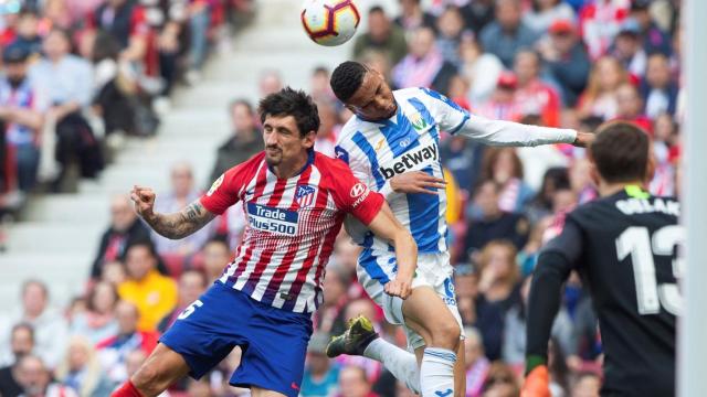 Savic, en un momento del partido ante el Leganés