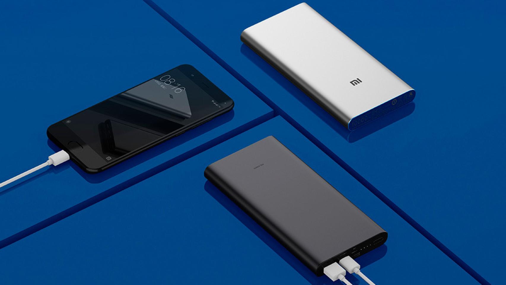 La nueva batería externa de Xiaomi tiene USB, microUSB y USB Tipo C