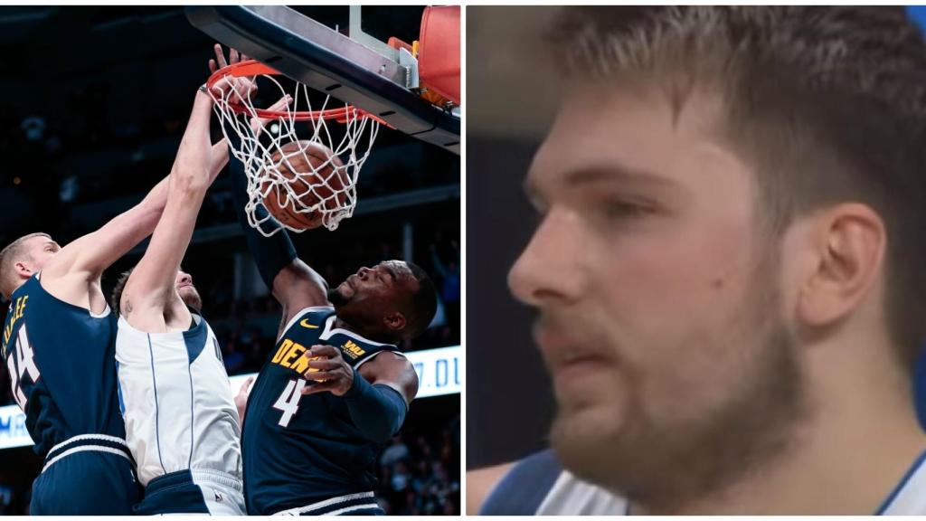 La cara de la decepción: Doncic no se podía creer la canasta ganadora de Jokic