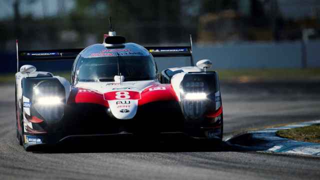 El Toyota número 8 en el que compite Fernando Alonso, durante las 1.000 millas de Sebring
