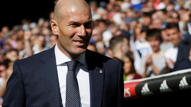 Zinedine Zidane, en el Santiago Bernabéu