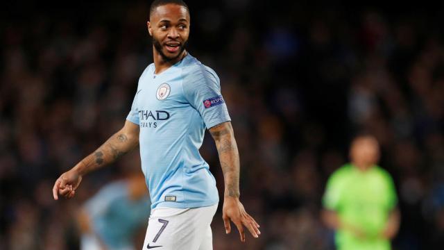 Sterling, tras marcar gol con el Manchester City ante el Schalke 04 en Champions League