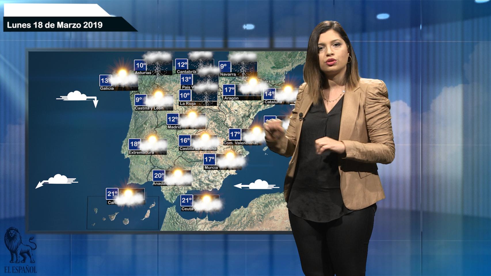 El tiempo: pronóstico para el lunes 18 de de marzo