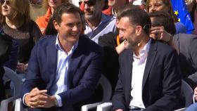 Albert Rivera, junto a Edmundo Bal , en el acto celebrado en Majadahona.