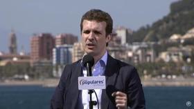 Pablo casado, presidente del PP, en Málaga.