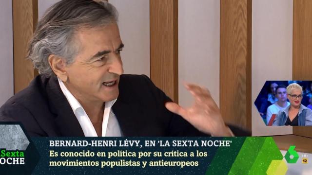 Bernard-Henri Lévy, durante su participación en el programa 'La Sexta Noche'.