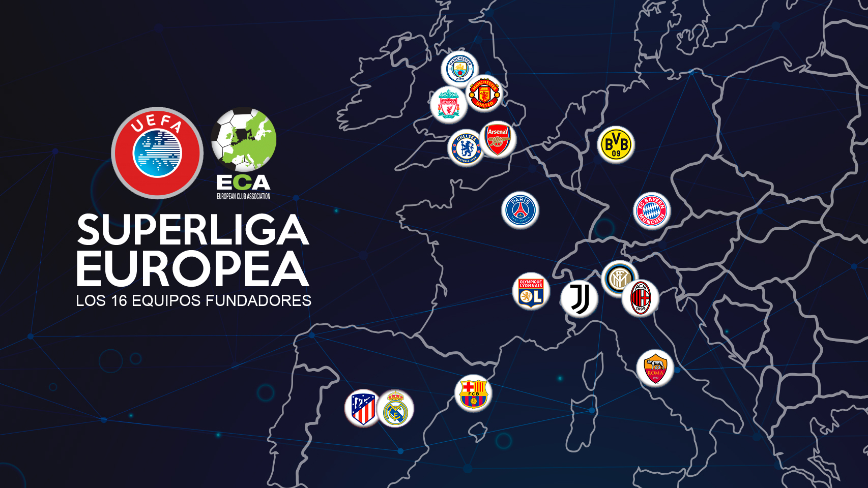 Los 16 equipos que debutarán en la Superliga europea