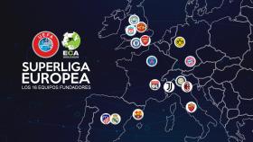 Los 16 equipos que formarían parte de la Superliga europea