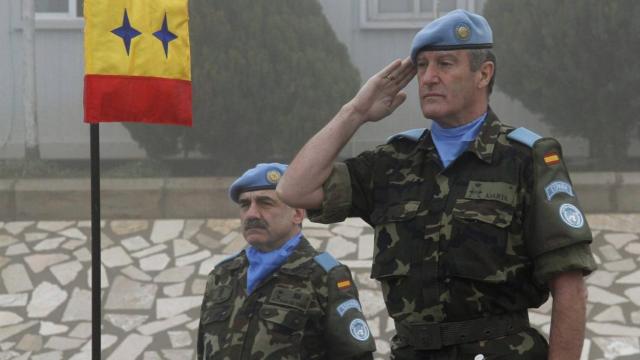 El general Asarta, en Líbano.