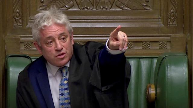 Presidente del Parlamento británico, John Bercow.