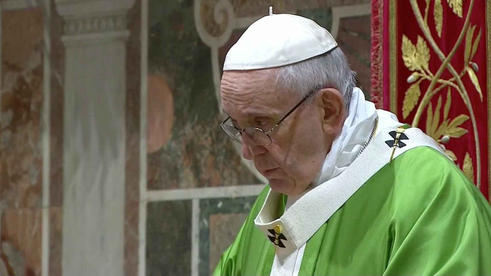 El papa Francisco, en su discurso de cierre de la cumbre contra la pederastia en el Vaticano, en marzo de 2019.
