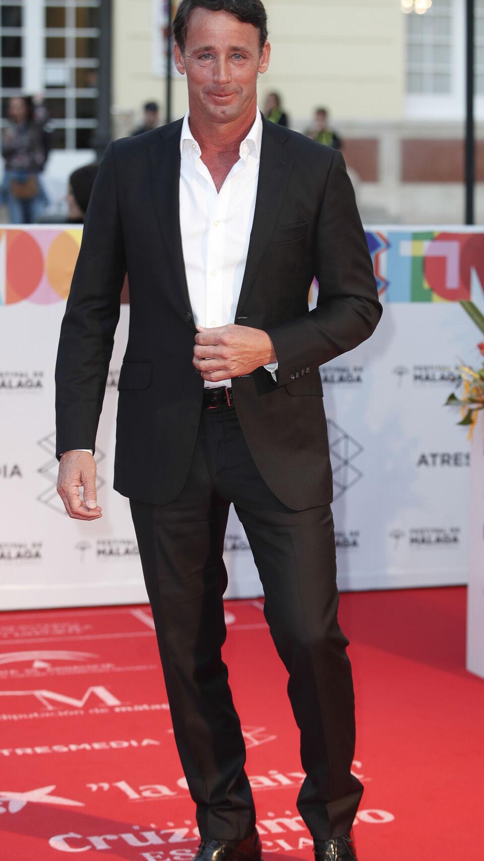Álvaro Muñoz Escassi en la alfombra roja del Festival de Cine de Málaga 2019.
