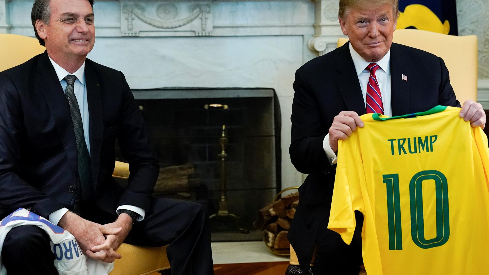 Trump y Bolsonaro este martes en el Despacho Oval