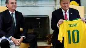 Trump y Bolsonaro este martes en el Despacho Oval
