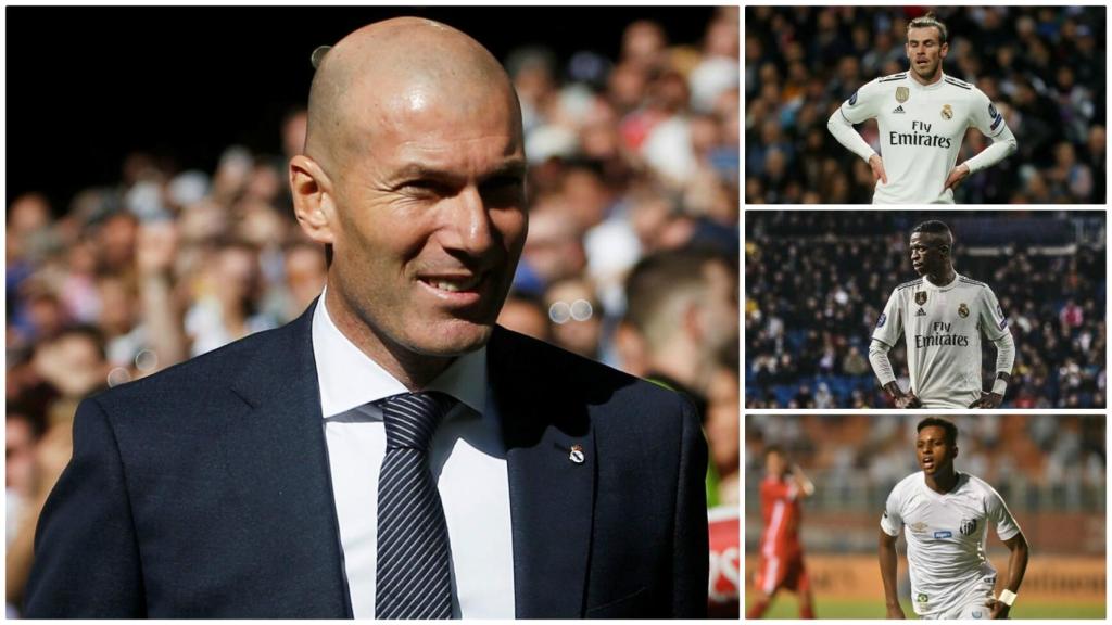 Zinedine Zidane, Bale, Vinicius Junior y Rodrygo