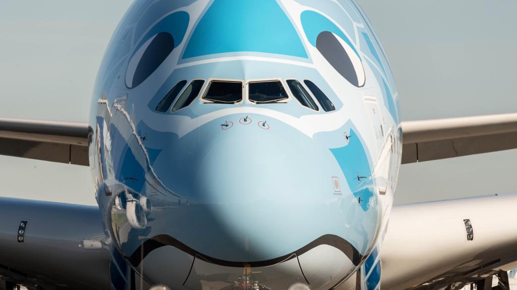 El diseño de los A380 de ANA se inspira en las tortugas japonesas.