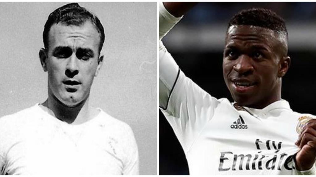 Alfredo Di Stéfano y Vinicius Júnior