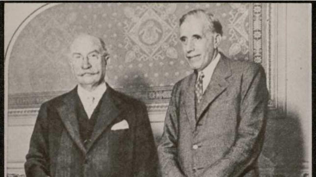 Lerroux y Julián Besteiro.