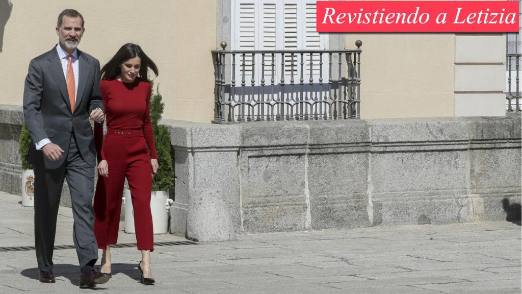 Los reyes Felipe y Letizia presidiendo el acto 'Encuentro con la Ciencia' en el Palacio de El Pardo.